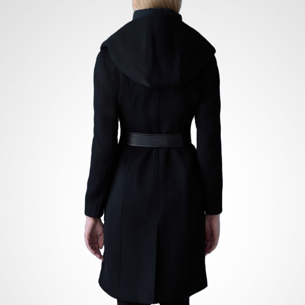 MACKAGE SHIA-SLB BLACK XS - BRAND NEW LADIES WOOL COAT - Picture 4 of 7